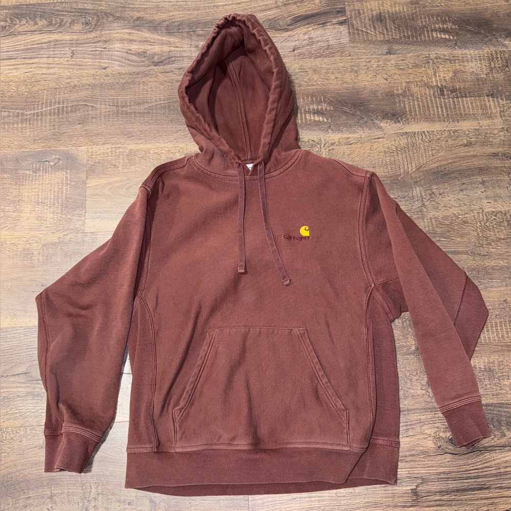 Carhartt WIP American Script Brown Hoodie - L